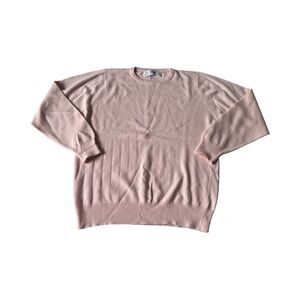 Vtg Pringle Of Scotland Woman’s 8 Light Pink 100% Pure Cashmere Jumper Sweater